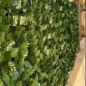 Artificial Grass mat Garden Plant 50*300cm artificial leaf fence plastic grass wall decoration artificial fence leaves Protected Privacy Screen Outdoor Balcony Party Wedding Home wall Decor Grass Wall Panels