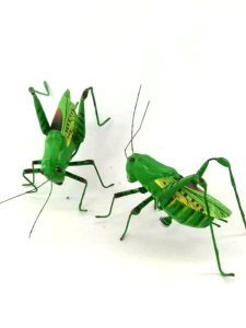 Insect Simulation Stick-On Magnet Refrigerator Decal Cicada Beetle Grasshopper Dragonfly Mountain Landscape Green Plant Car Decoration