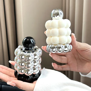 Creative Personalized High-End Toothpick Cotton Swab Storage Tube Luxury Aesthetic Value Cream Style Dental Floss Container