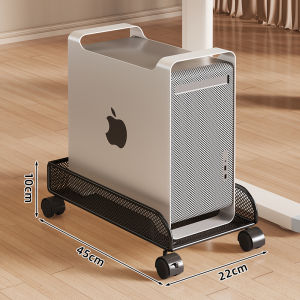 WUBUWEI | Under Table Storage Rack with Wheels Computer Case Stand