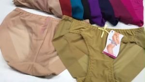 Set 5 Quần Lót Nữ Xịn lụa trơn Cao Cấp mềm mại mát co giãn Size 35kg Đến 70kg Nội Y MarketOnline 5401