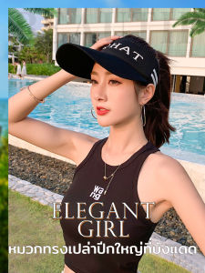 หมวกเบสบอล หมวกผู้หญิงฤดูใบไม้ผลิฤดูใบไม้ร่วงที่ว่างเปล่าด้านบนครีมกันแดดบางสไตล์ปกใบหน้าอาทิตย์หมวกกีฬากลางแจ้งหมวก