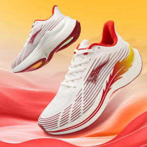 ONEMIX Men Running Shoes for Men Breathable Mesh Athletics Walking Shoes Red Lightweight Women Trainers Sport Sneakers for Men