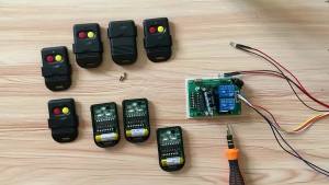 Garage Door Receiver Controller Fixed Code Remote Control 2 Channel 330MHz Professional Sliding Door Controller Receiver