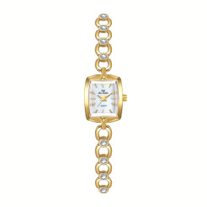 Watch For Women Light Luxury Brand Diamond Gold Female Metal Bracelet Jewelry Waterproof Ladies Fashion Watches Gift