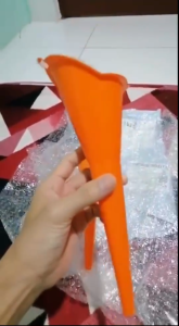 Motorcycle Car Ktm Long Mouth Funnel Plastic Gasoline Engine Oil Diesel Corong Minyak Anti-splash Tool