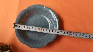 Dĩa tròn hoa nhựa melamine vân đá xanh đựng thức ăn nhiều size