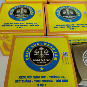 Kem Nám Vip Sâm Vàng Sato Trắng Da Thâm Tàn Nhang Đồi Mồi 9 in 1 Chiết Xuất Nhân Sâm 20g