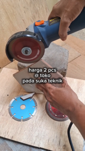 Mata Gerinda 2pcs Circular Potong Keramik Granit Basah/Kering Pisau Turbo Diamond Wheel Saw Blade 4"