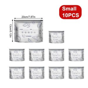 Youyuepin Túi giữ tươi giấy bạc dày Túi đựng đồ ăn nhẹ niêm phong khóa dây kéo không thấm nước túi cơm trưa giữ nhiệt cách nhiệt cho bữa ăn Cắm Trại Dã ngoại chuẩn bị lưu trữ tại nhà