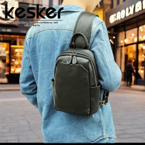 Kesker | Genuine Leather Mens Shoulder Bag