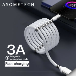 💖FREE Shipping+COD💖 3A Magnetic Absorption Nano Data USB Cable For iPhone 6 7 8 Plus X XS MAX 11 Pro Max Magnet Type C Micro USB Fast Charger Cord For OPPO VIVO Xiaomi Samsung Huawei