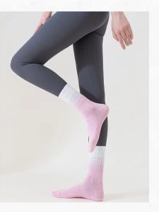 Tất Tập Yoga Bằng Silicon Chống Trượt Cho Nữ Tất Thể Thao Cao Co Giãn Tất Tập Pilates Tất Dài Đến Bắp Chân Tất Tập Thể Dục Mùa Hè