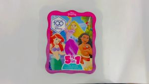 Disney Princess 5 In 1 Tin Gift Set For Kids With Books Stickers Colouring Pencils & Poster