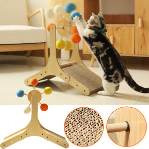 Cat Scratcher Double Sided Cat Scratch Pad with Sisal Ball Toy for Indoor Furniture Protector