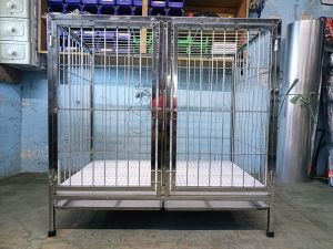 2×3×3 2doors stainless 304 dog cage (HEAVY DUTY)