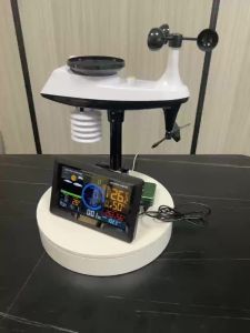 Wireless Weather Station with Wind Speed Rainfall & Wind Direction Detection – Accurate Weather Forecast & Temperature Humidity Monitor,Multi-function wireless sensor with 433MHz transmission 100m range USB charging and 3-level backlight display.