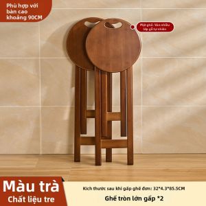 MANHAOSHI | Ghế Bar Nhà Bếp Dày Dặn Gấp Được Xách Tay