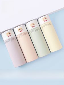 MiiOW | Girls Ice Silk Seamless Flat Angle Briefs Breathable Shorts High Elasticity Anti-Curl Underwear Comfortable Soft Nylon Fabric