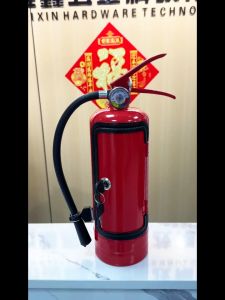 Fire Extinguisher Shape Wine Box Ornaments Mini Bar Wine Cabinet Crafts Decoration Champagne Liquor Storage Box Firemans Gifts