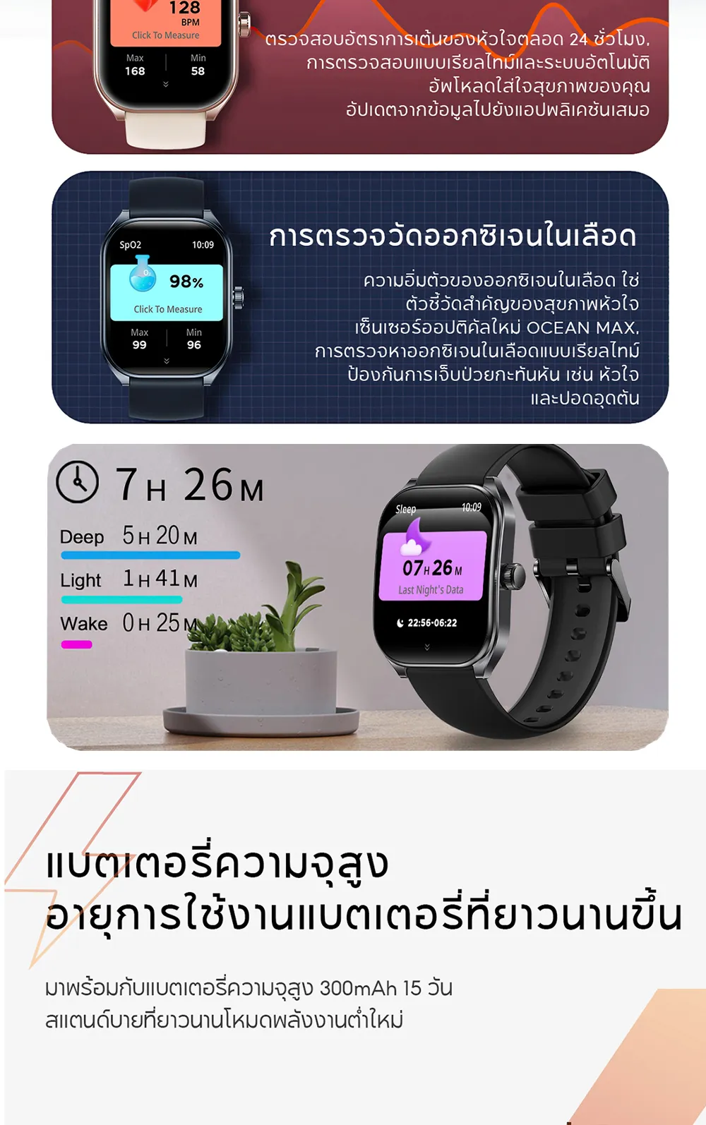 Aolon Curve 2.01 นิ้ว สมาร์ทวอทช์ นาฬิกาจอโค้ง นาฬิกาวิ่ง นาฬิกาสมาร์ทวอทช์ ตรวจสุขภาพ สมาทวอช smartwatch ภาษาไทย