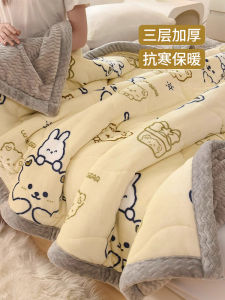 Class a Baby Coral Fleece Blanket Winter Thickened Nap Office Air Conditioner Sofa Small Quilt Shoulder Wrap Cover Blanket
