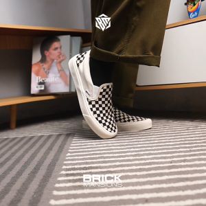 Brick Mansions - Slip On Mission Checker Board Off White Sepatu Sneakers Casual Pria Wanita