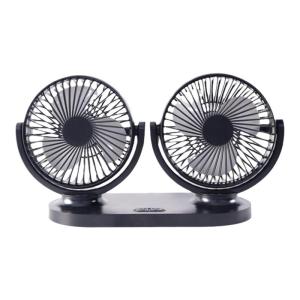 Powerful Quiet Car Fan  Dual Head USB