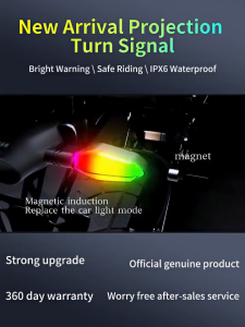 Motorcycle Ground Projection LED Turn Signal Light Universal Motorcycle Flashing Lamp For Yamaha Honda NVX 2PCS