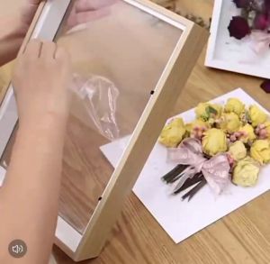 [SG Supper Offer ] Hollow 3CM  Wooden Photo Frame for Dry Flower Frame Specimen Shadow Box Valentines Day Gift Wooden Photo Frames Christmas Teachers day Gift