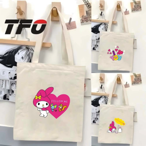 TFO My Melody by Sanrio Universe Character Canvas Tote Bag Versatile Ideal College School Tote Bag