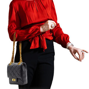 HOPE ROZA (ROSA) - ROSE Women Crossbody Bag - Quilted Chain Luxury Leather Shoulder Bag for Women with Pockets Sling Crossbody Flap Bag  - Black