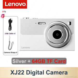 Lenovo | Lenovo Digital Camera 64MP Autofocus CCD Camera Portable HD Digital Camera 16X Digital Zoom Image Stabilization Camcorder XJ22