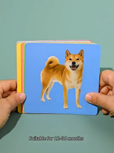 Baby Vision Flash Cards 0-36 Months Montessori High Contrast Visual Cards 120 Cards Early Learning