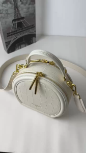 Túi Dáng Tròn Nữ Tính Vân Da Cá Sấu Nhẹ Nhàng Dễ Mix Đồ Tiện Dụng Cidu CD19