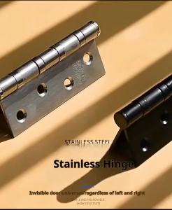 2 Chiếc Bản Lề Cửa Bằng Thép Không Gỉ Hạng Nặng 4 Inch Dày 3mm Có Khả Năng Chịu Tải Cao Giảm Tiếng Ồn Phụ Kiện Nội Thất Để Tăng Khả Năng Chịu Tải