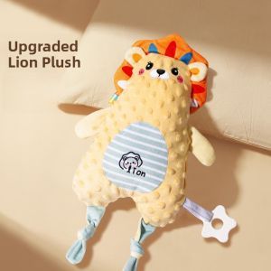 Baby Soothing Doll Plush Sleep Aid Toy Chewable Teeth Gel Toy Comforter Soft Hand Puppet Toy for Infants And Toddlers