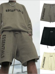 Organic Cotton Youth Sports Shorts Five-Quarter Length Breathable Elastic Mid-Waist Straight Leg Casual Pants for Men