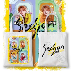 Support Goods Single Shoulder Bag Fan Canvas Bag for Lu Han Asian Tour Concert Environmental Protection Bag Commuter Style