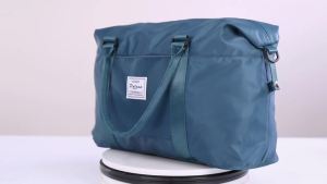Travel Duffel Bag for Women Sports Tote Gym Bag Shoulder Weekender Overnight Bag with Trolley Sleeve for Airplanes Carry on Bag