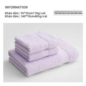 Grace | Khăn Tắm Macaron Bông XJ Mềm và Thấm Nước