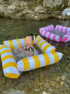 New Water Hammock Recliner Inflatable Floating Swimming Mattress Sea Swim Ring Swimming Pool Party Toy Recliner Swimming