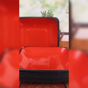 8Pcs Piring ramen Grtis sndok isi 4Piring kotak campur 4mangkuk SNI