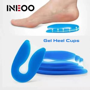 INEOO 1 Pair Silicone Gel Heel Cups Shoe Inserts Pads Cushion for Plantar Fasciitis Heel Spurs & Heel Pain Foot Care