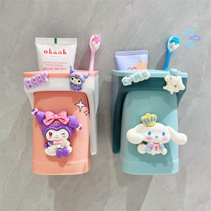 Antibacterial Wall-Mounted Childrens Toothbrush Cup Holder Dustproof Home Baby Washing Brush Cup Anti-Mold Storage Rack