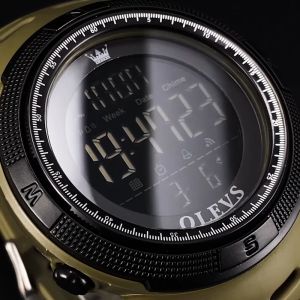 OLEVS 1109 Silicone Strap Waterproof Men Wristwatch Multi-function Child Students Digital Fashion Watches For Men Chronograph