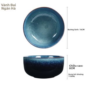 Bát Sứ Lớn Màu Degrade Phong Cách Cổ Điển