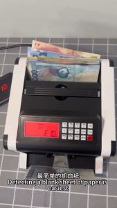 Money Counter Machine Cash Banknote Currency Bill Counting with UV LED Display Statistical Amount for Bank Store Market Automatic Money Counter Cash Bill Counting Statistical Amount with LED Display For Bank