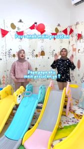 SPEEDS Prosotan Anak Perosotan Seluncuran Mainan Anak Taman Bermain Slide Gambar Jerapah Cute 001-1108