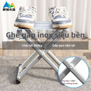 FEIZHUXIANSEN | Đôn Ghế Gấp Inox Di Động